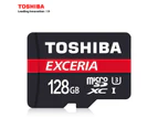 Toshiba PA5357A-1MAJ, 128GB microSD U3 Memory Card SD Adapter 90, 100MB/s, 128GB, Max Read Speed 90-100MB/s, Speed Class: Speed Class 3 (U3), Class 10, m
