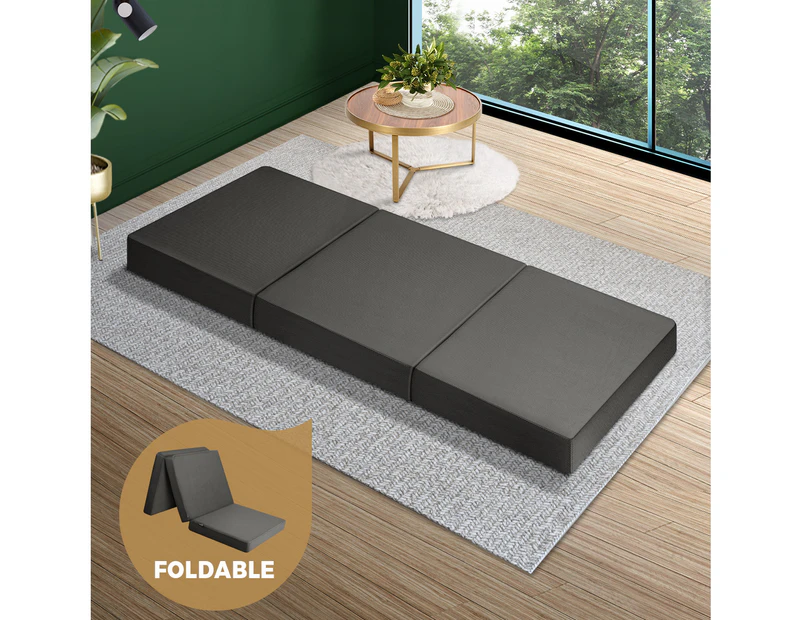 Bedra Folding Mattress Portable Single Sofa Foam Bed Camping Sleeping Pad Grey - Grey