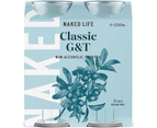Naked Life Classic G&T Non-Alcoholic Cocktail Multipack 4-Pack 250ml (Carton of 6)