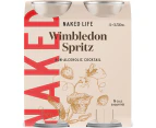 Naked Life Wimbledon Spritz Non-Alcoholic Cocktail Multipack 4-Pack 250ml (Carton of 6)
