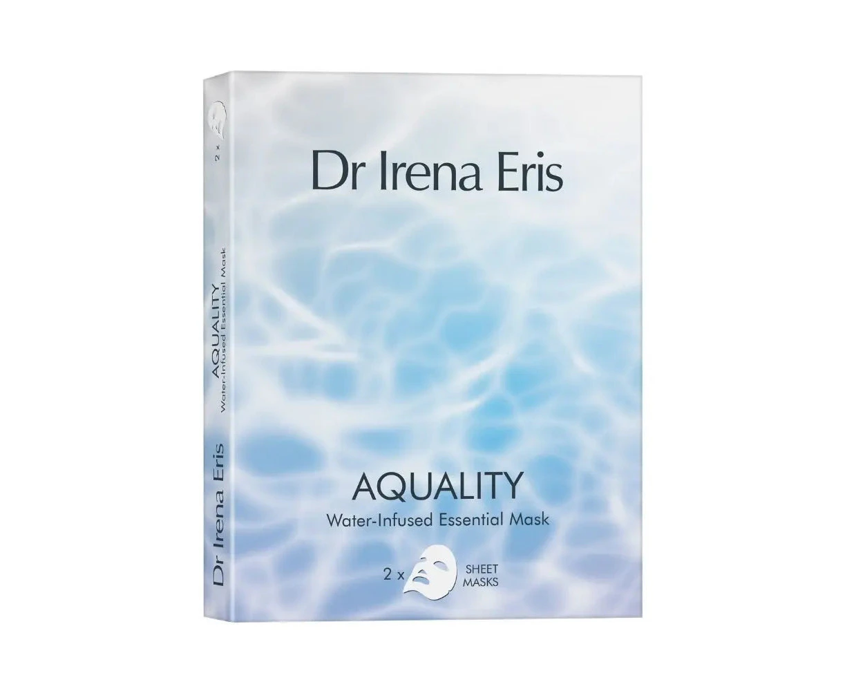 CLEARANCE - Dr Irena Eris Aquality Water-Infused Essential Mask - 2 Sheet Masks