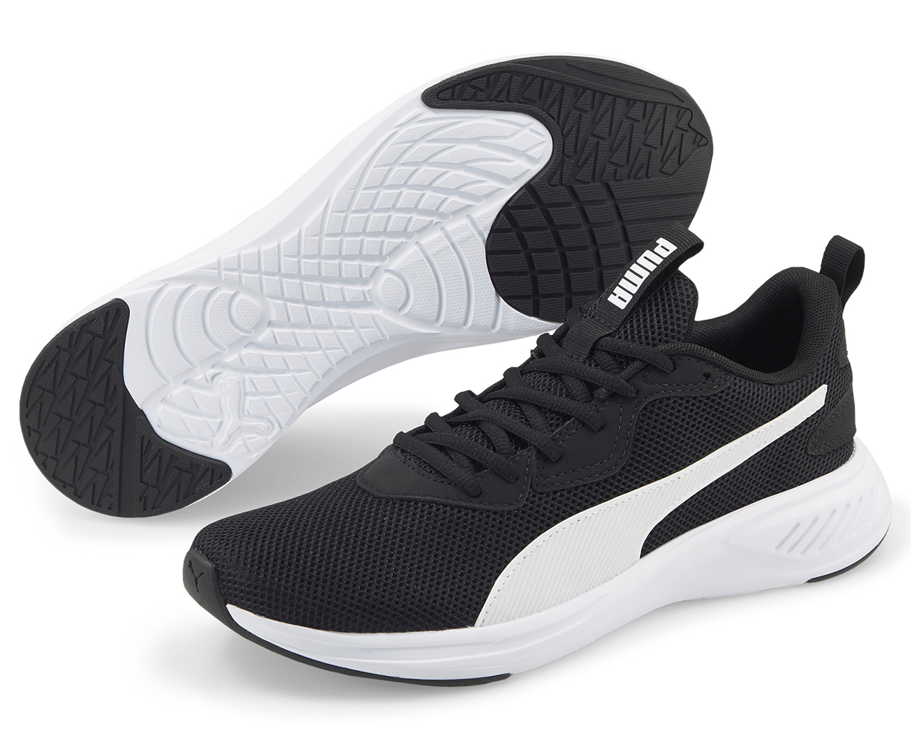Puma Men's Incinerate Running Shoes - Puma Black/Puma White | Catch.com.au