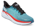 Hoka One One Men's Clifton 8 Running Shoes - Real Teal/Aquarelle