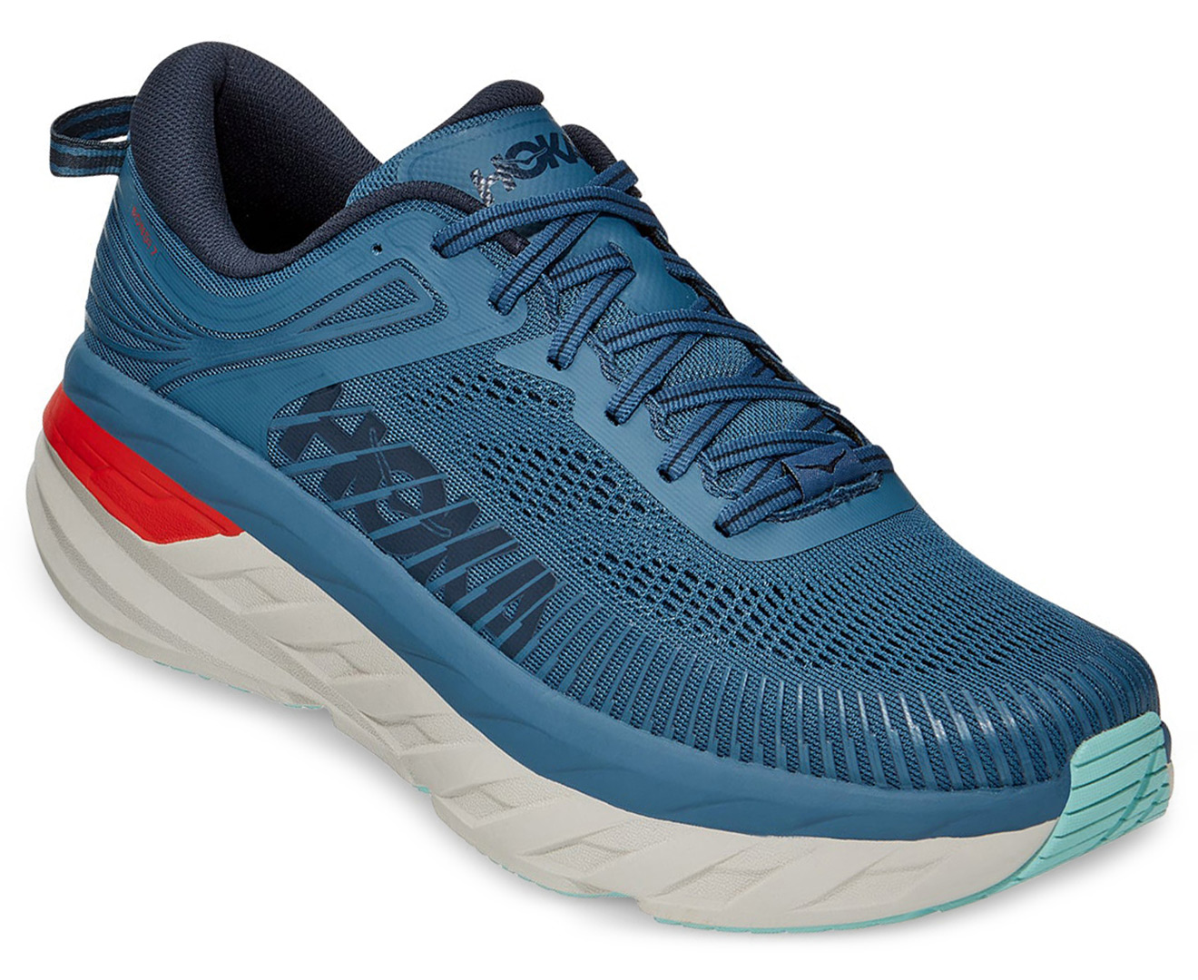 Hoka One One Men's Bondi 7 Running Shoes - Real Teal/Outer Space ...