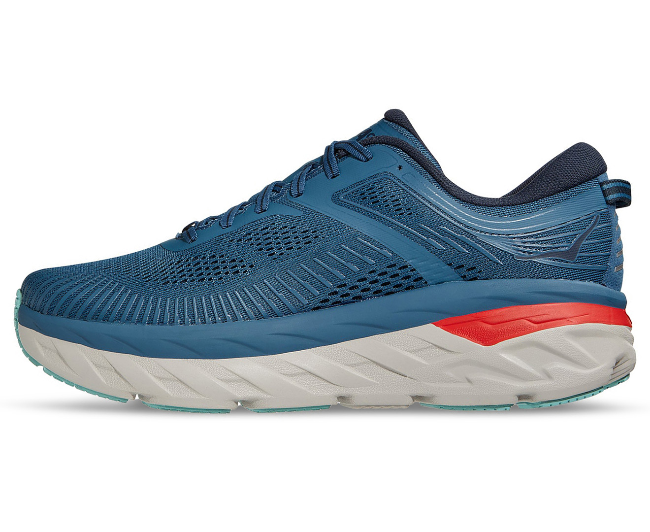 Hoka One One Men's Bondi 7 Running Shoes - Real Teal/Outer Space ...