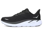 Hoka One One Men's Clifton 8 Running Shoes - Black/White