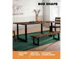 Oikiture 2X Coffee Dining Table Legs Bench Box DIY Steel Metal Industrial 40CM