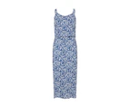 Millers Printed Rayon Maxi Dress - Womens - Blue Tile Print