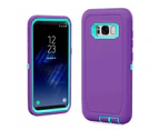 Heavy Duty Case Cover Samsung Galaxy S9 S20 Ultra S10+ S10e Note 10 9 S7 S8 Plus - Purple
