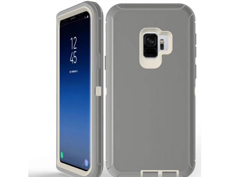 Heavy Duty Case Cover Samsung Galaxy S9 S20 Ultra S10+ S10e Note 10 9 S7 S8 Plus - Grey