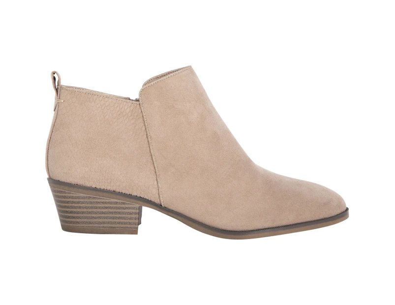 Davis Vybe Slip On Low Heeled Ankle Boot Women's  - Taupe