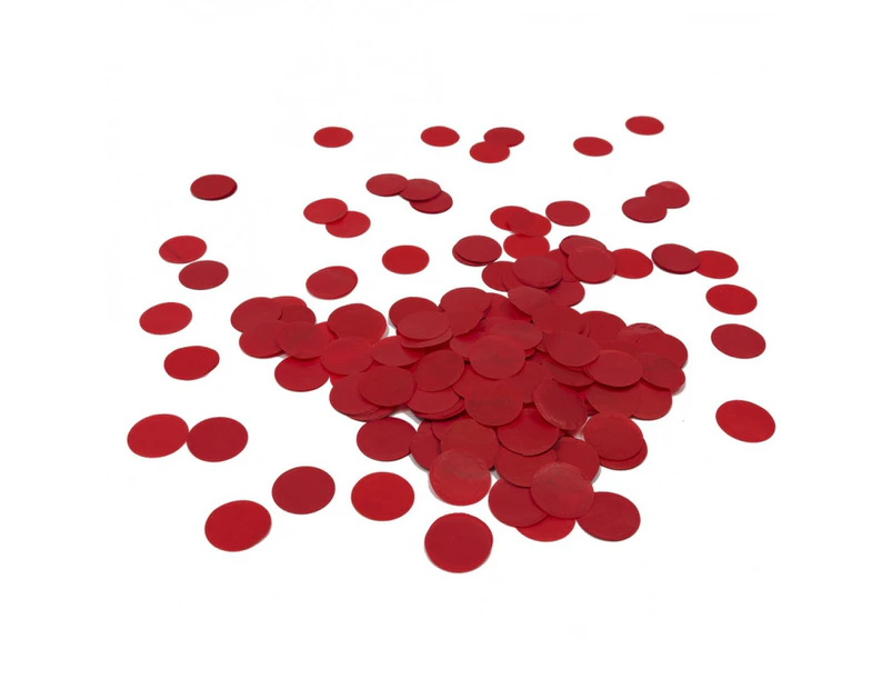 Scatters Confetti Paper Circles Red Table Decorations Birthday Wedding Party