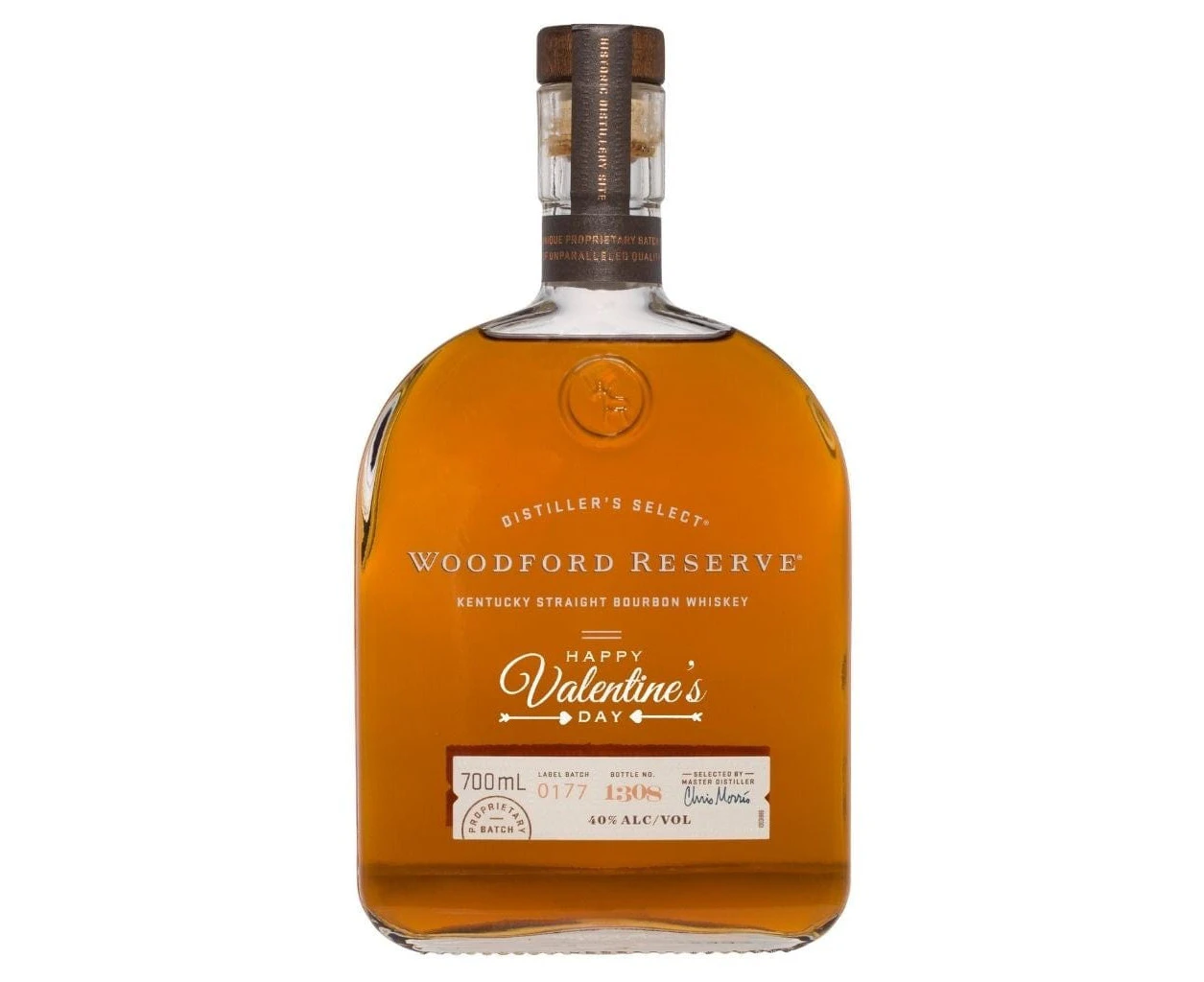 Valentine's Day Woodford Reserve Bourbon 40% 700ml Gift Boxed