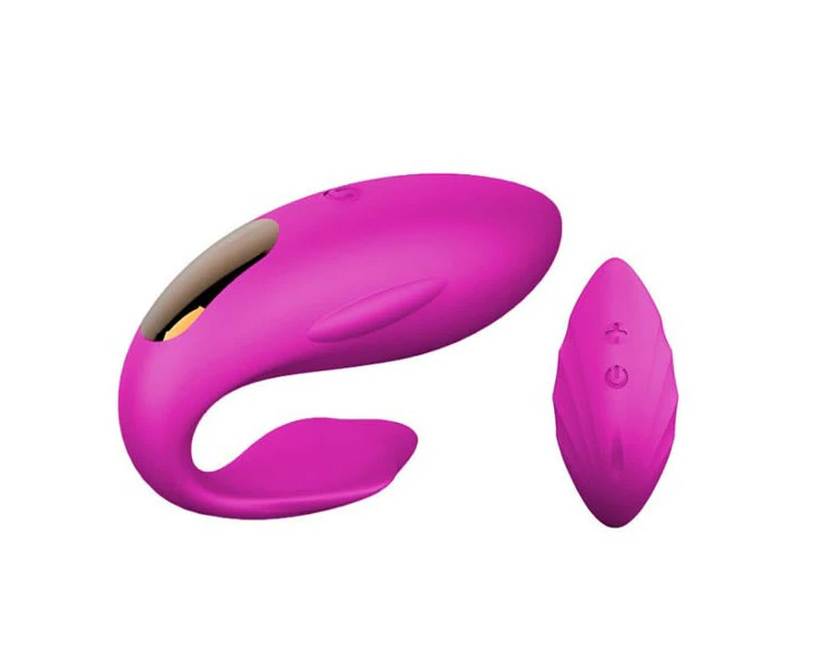 Pleasure Closet Remote Control Couple's Wearable Vibrator in Purple