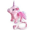 EZONEDEAL Electronic Pet Unicorn Singing Walking Musical Cute Toys for Toddlers Girls Boys, Kids - Pink