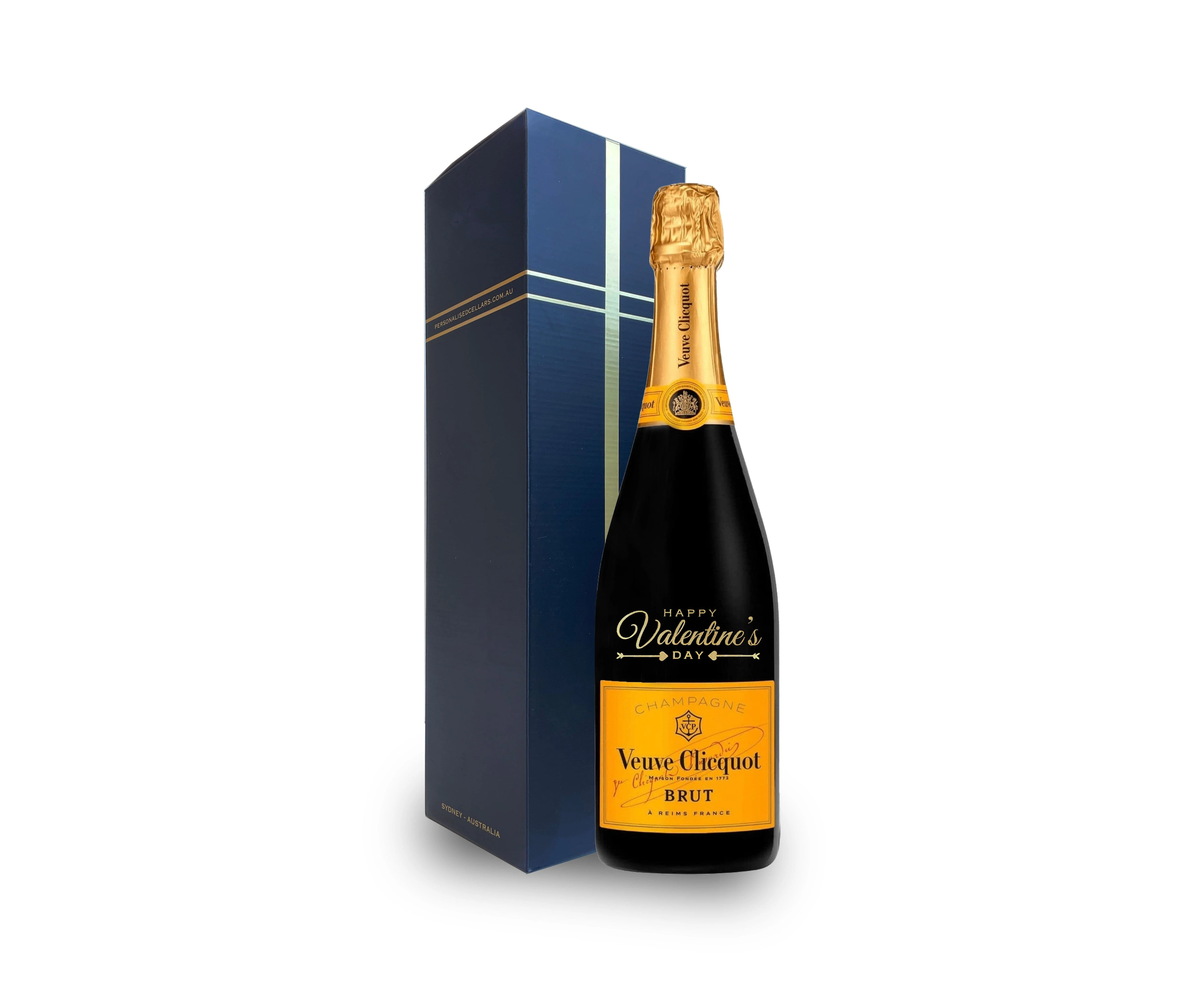 Valentine's Day Veuve Clicquot Yellow Label 750ml - Gift Boxed