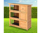 i.Pet Rabbit Hutch 91.5cm x 46cm x 116.5cm Chicken Coop Large House Cage Run Wooden Bunny Outdoor