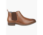 Florsheim Ceduna Men's Plain Toe Chelsea Boot Shoes - COGNAC
