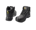 Grafters Mens Super Wide EEEE Fitting Safety Boots (Black) - DF1320