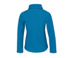 B&C Womens Hooded Premium Softshell Jacket (Windproof, Waterproof & Breathable) (Azure Blue) - BC2004