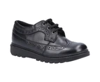 Hush Puppies Girls Felicity Junior Leather School Shoes (Black) - FS7625