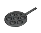 7 Holes Takoyaki Grill Pan Plate Cooking Baking Mold Tray Black