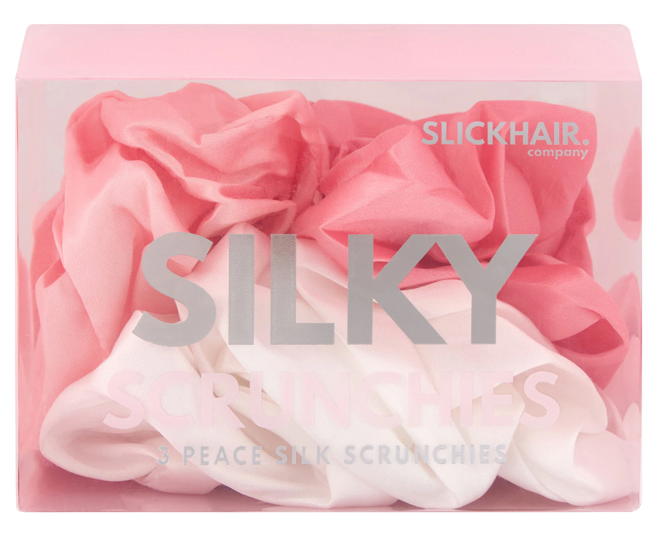 Slick Hair Company Silky Scrunchies 3-Pack - Assorted