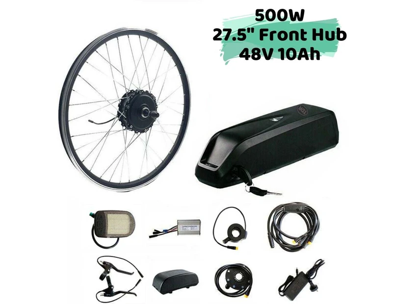 TDR 500W 27.5" Front Hub 48V 10Ah Battery Electric Bike Conversion Kit