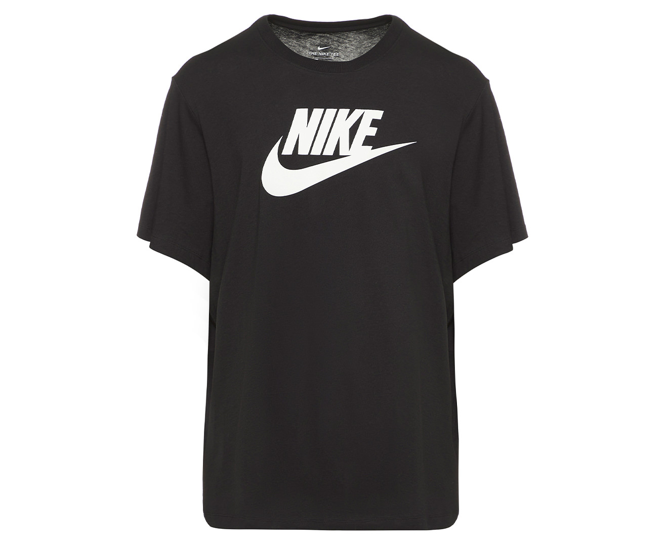 Nike Sportswear Men's Icon Futura Tee / T-Shirt / Tshirt - Black/White ...