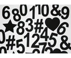 Felt Symbols & Numbers | Black 32 Pk