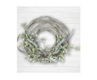 Glitter Mistletoe Wreath 50cm