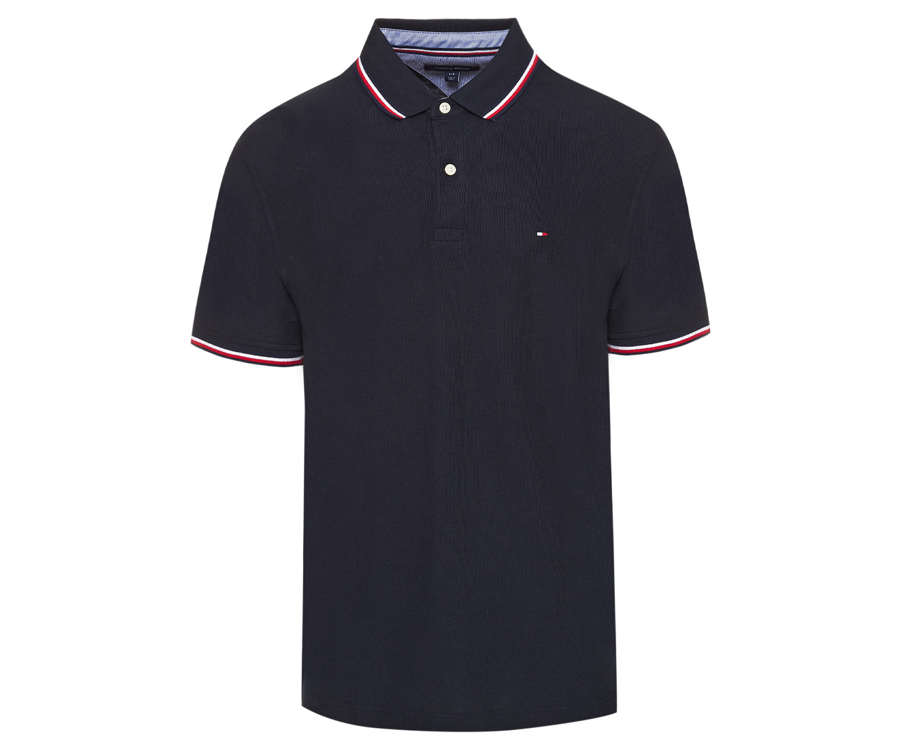 Tommy Hilfiger Men's Winston Solid Wicking Polo Shirt - Navy Blazer ...