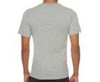 Nike Sportswear Men's Club Tee / T-Shirt / Tshirt - Dark Grey Heather/Black