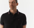 Tommy Hilfiger Men's Winston Solid Wicking Polo Shirt - Deep Knit Black