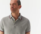 Tommy Hilfiger Men's Winston Solid Wicking Polo Shirt - Grey Heather