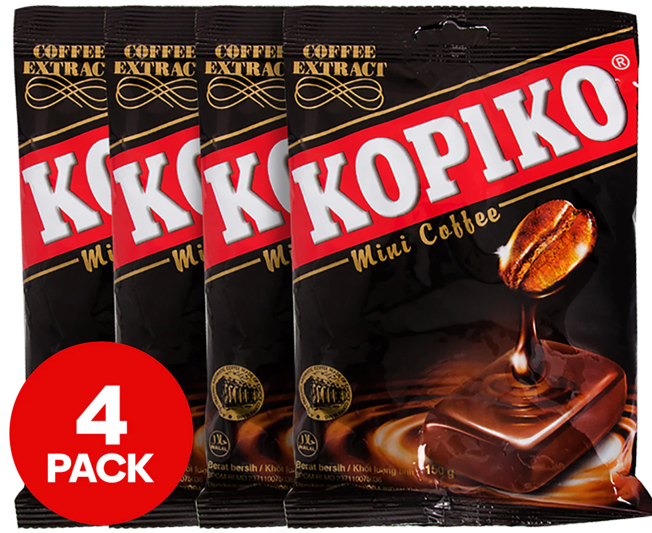 4 x Kopiko Coffee Candy 150g