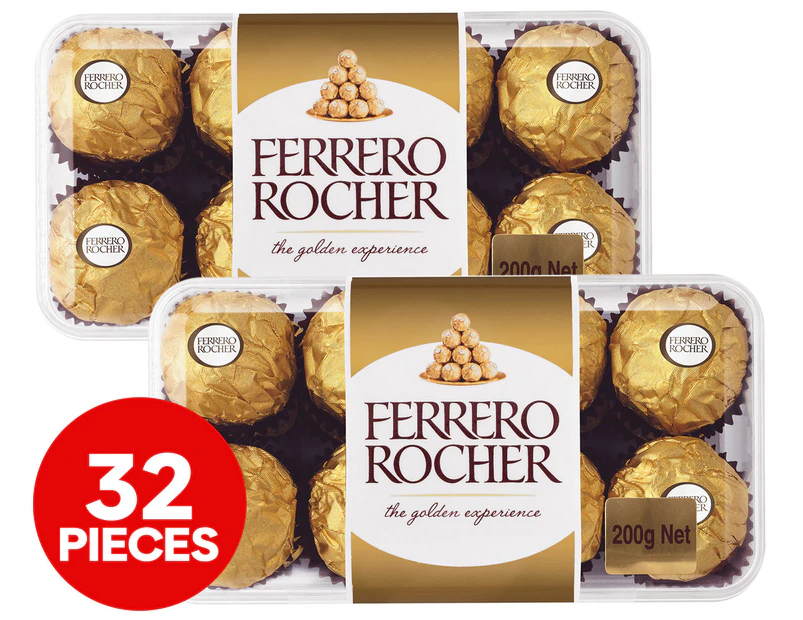 2 x Ferrero Rocher 16-Piece Box 200g