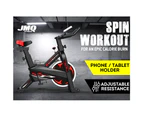 JMQ FITNESS 6105 Indoor Cycling Exercise Spin Bike for Professional Cardio Workout Indoor Yellow