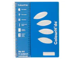 5 x Colourhide A4 4-Subject Notebook - Multi