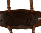 Michael Kors Bedford Medium Pocket Tote Bag - Vanilla/Acorn