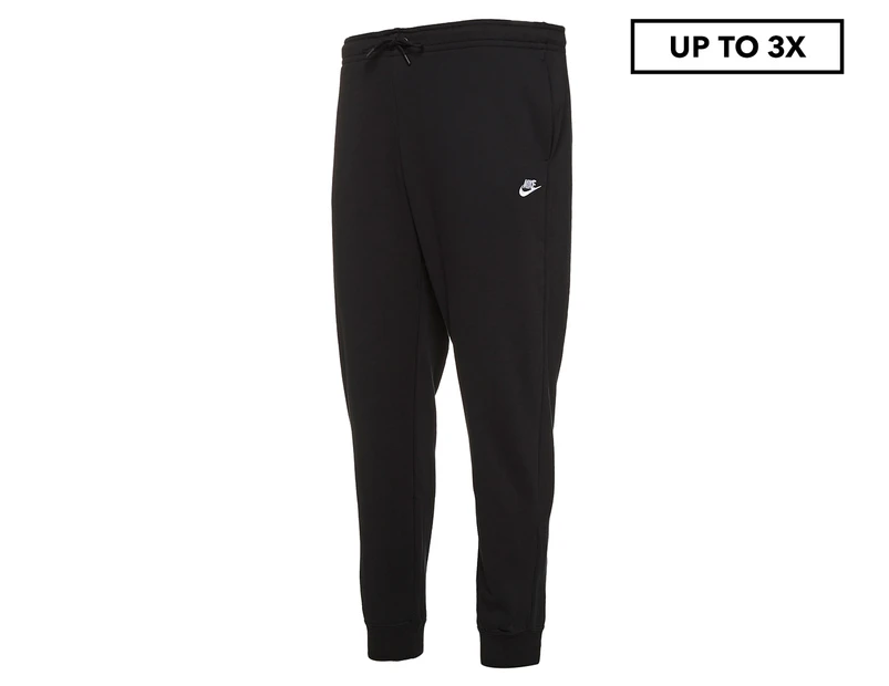 Nike Sportswear Women's Essential Fleece Plus Size Pants - Black/White