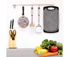Plastic Chopping Boards Cutting Board Set For Kitchen Black Marble