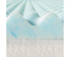 Zinus Swirl Cool Gel Convoluted Memory Foam Air Flow Mattress Topper / Protector