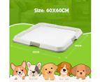 60x60cm Pet Dog Pee Pad Holder Indoor Puppy Potty Training Tray Portable Trainer