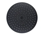 200mm 8 inch Shower Head Round Black ABS Rainfall Showerheads WELS