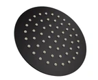 200mm 8 inch Shower Head Round Black Super-slim Rainfall Showerheads Stainless Steel 304