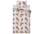 Winnie The Pooh Friends Reversible Single Bed Quilt Cover Set - Multi