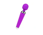 Rechargeable Dildo Wand Vibrator Clit Stimulator Adult Sex Toys - Purple
