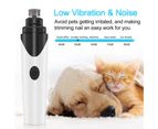 Pet Clippers Electric Dog Toe Nail File Grinder Cat Claw Grooming Trimmer Tool