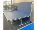 Double Happiness Indoor Premium 160 Table Tennis Ping Pong Table Top with Free Accessories Package - Blue